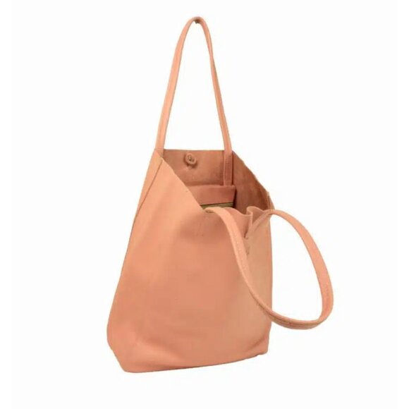 Chala Italian Soft Leather Rose Tote Bag - Picture 2 of 4
